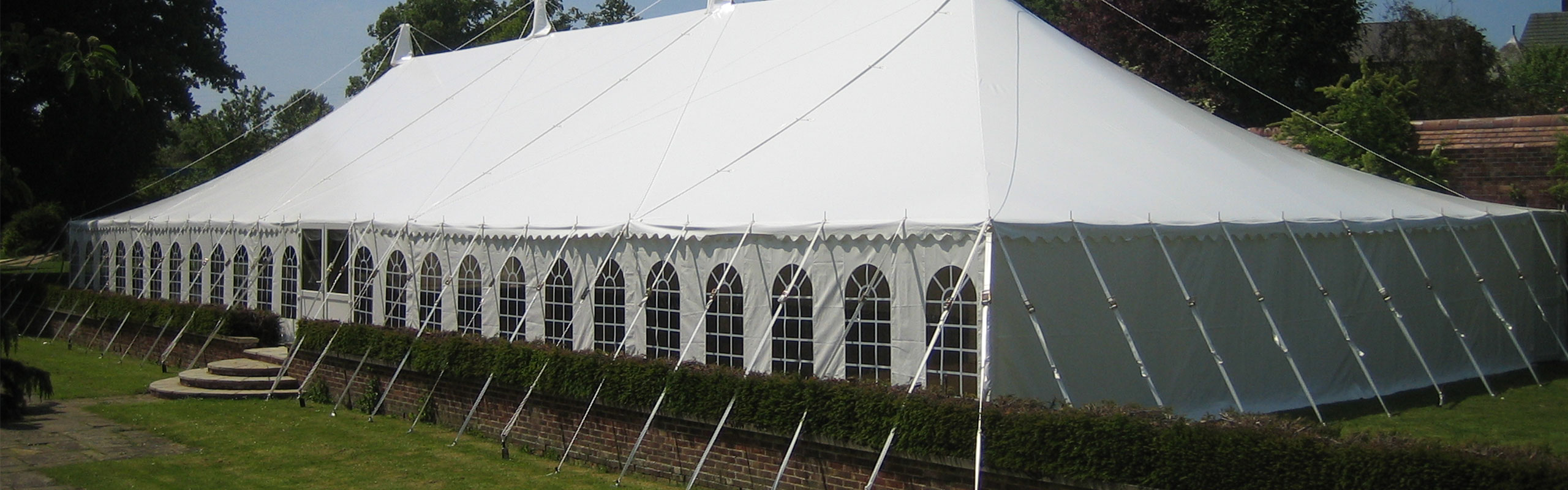 Hiring a marquee for a party