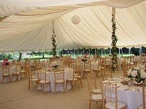 Wedding Marquee Interior